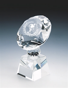 crystal football trophy