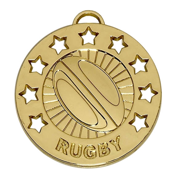 Spectrum 40mm Rugby Medal