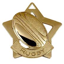 Gold Rugby Star Medal