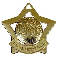 Basketball Mini Star Medal