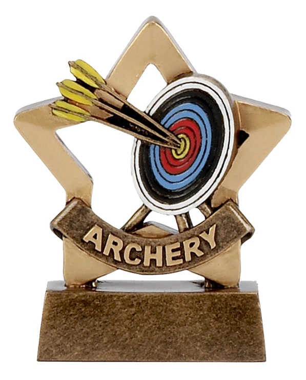 Archery Trophy Mini Star Award