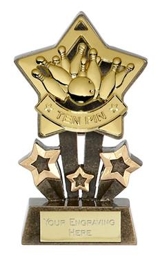 Tenpin Bowling Mini Star Trophy