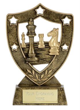 Shield Star Chess Trophy