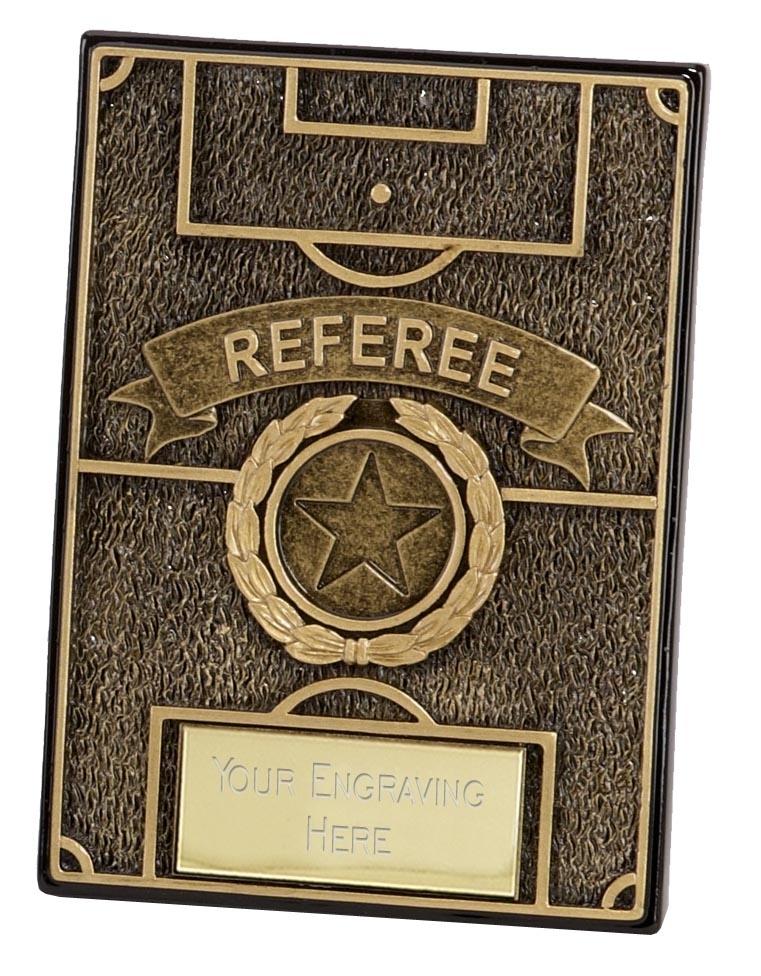 Referee Football Trophy Plaque