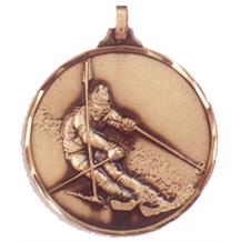 Faceted Skiing Medal - Slalom