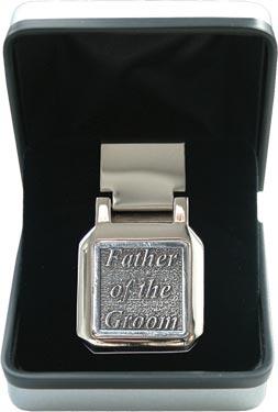 Pewter Money Clip - Wedding 'Father of the Groom'