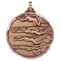 Faceted Swimming Medal - 4 Strokes