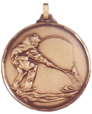 Faceted Angling Medal