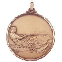 Faceted Water Skiing Medal