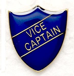 Blue School Vice Captain Shield Badges