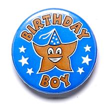 Birthday Boy Pin Badge