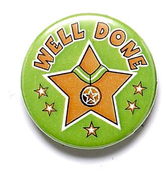 Well Done Pin Badge