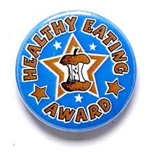 Healthy Eating Star Pin Badge
