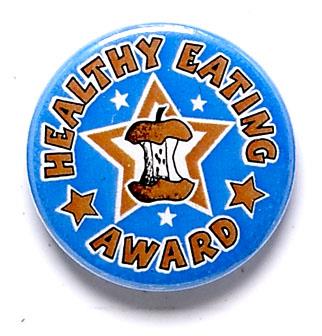 Healthy Eating Star Pin Badge