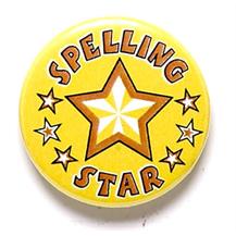 Spelling Star Pin Badge BA047