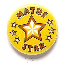 Maths Star Pin Badge BA048