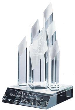 Optical Crystal Super 5 Star Diamond Award