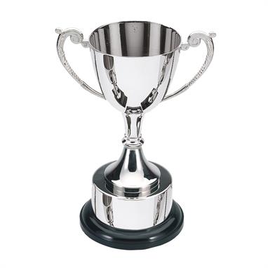 Round Base Nickel Plated Cup Trophy