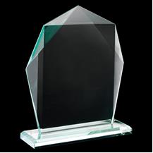 Ruby Collection Pentagon Glass Plaque