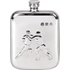 Pewter 6oz Hip Flask - Rugby