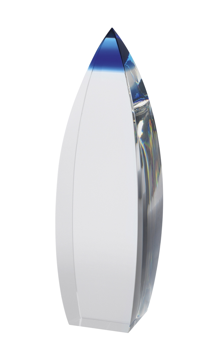 AC130 Blue and Clear Optical Crystal Award