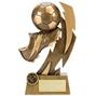 A1366D Gold Flash Ball & Boot Football Trophy thumbnail