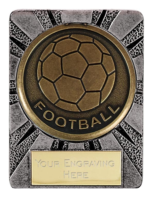 A1380-AM450G Football Word & Ball Medal