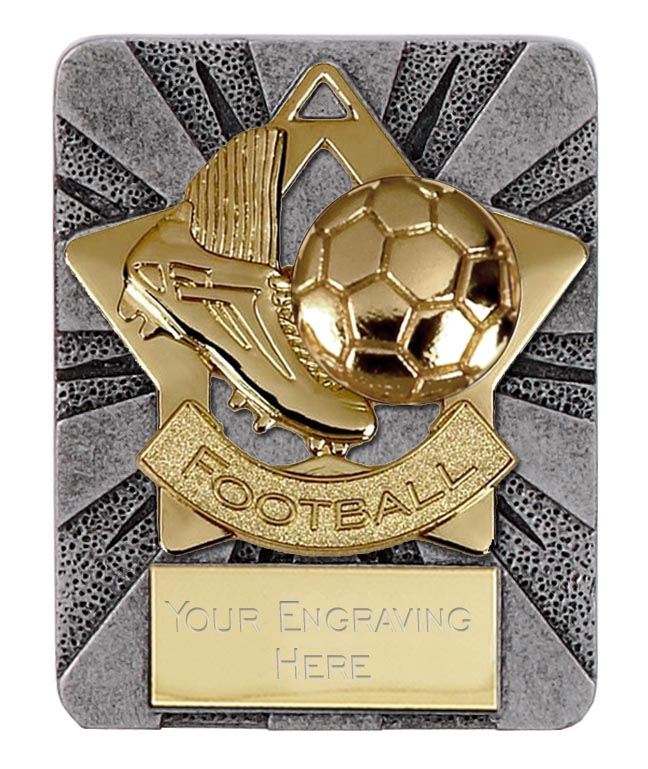 A1389-AM715G Football Mini Star Medal