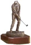 Cast Bronze Golf Trophy