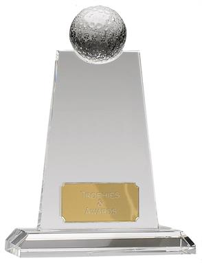 OC049 Optical Crystal Golf Trophy Award
