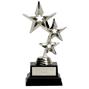 FG355 Silver Triple Star Plastic Trophy thumbnail