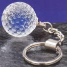 Optical Crystal Sphere Keyring - Golf Ball