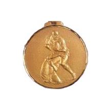 Faceted Medal - Rugby Tackle