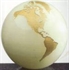 Marble Onyx World Globe with Flat Bottom