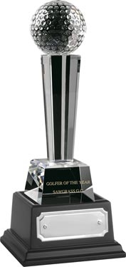 Crystal 'Golf Ball' Column Award