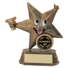 JR9-RF602A Bronze/Gold Resin Generic 'Comic Star' Figure Trophy 