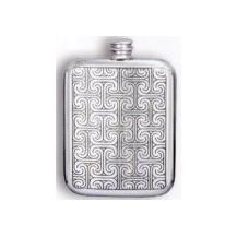 'Indian' Pewter Flask