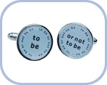 'To Be/Or Not to Be' Cufflinks