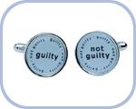 'Guilty/Not Guilty' Cufflinks