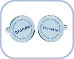 'Blondes/Brunette' Cufflinks