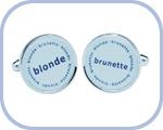 'Blondes/Brunette' Cufflinks