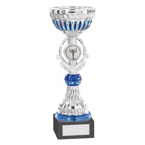 Silver/Blue Bowl Trophy JR22-CT47