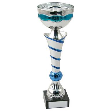 JR22-CT48 Silver/Blue Bowl Trophy