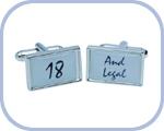 '18/And Legal' Cufflinks
