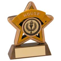 Bronze/Gold/Yellow House Mini Star Trophy JR44-RF400Y