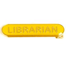 SB030Y BarBadge Librarian Yellow