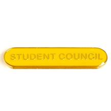SB022Y BarBadge Student Council Yellow