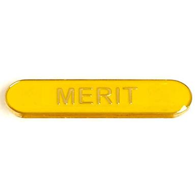 SB010Y BarBadge Merit Yellow