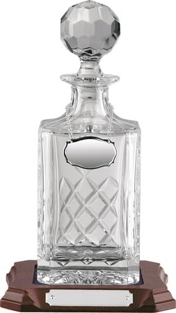 Square Handcut Crystal Decanter