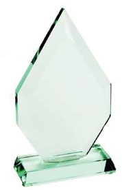 Superb Heavyweight Jade Crystal Award